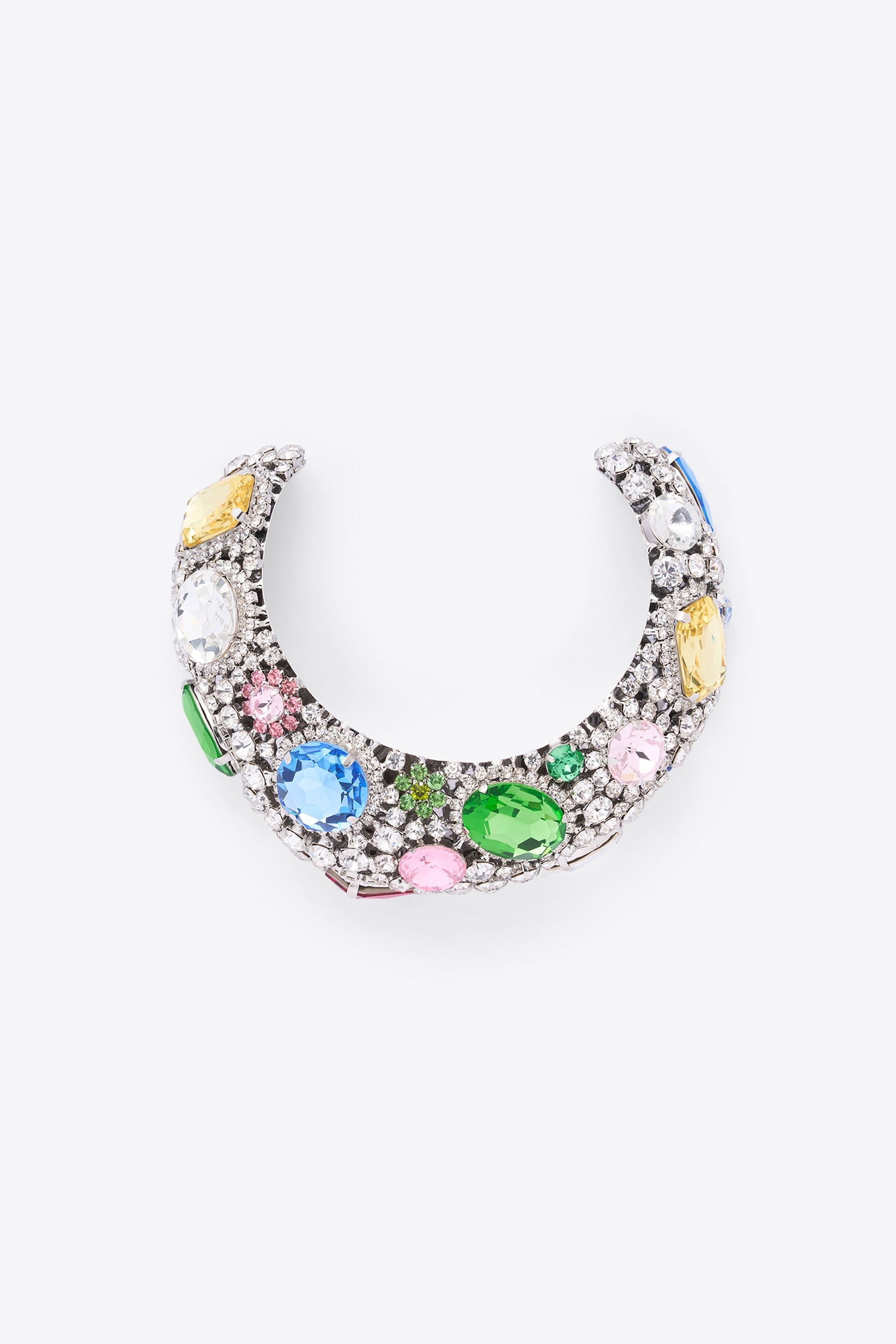 CRYSTAL GEMSTONE CLUSTER NECKLACE - 2