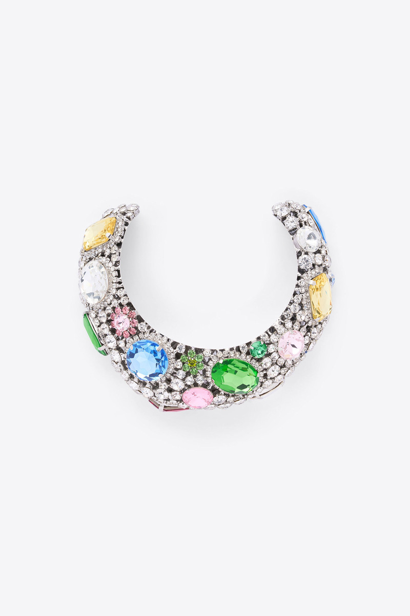 AREA CRYSTAL GEMSTONE CLUSTER NECKLACE outlook
