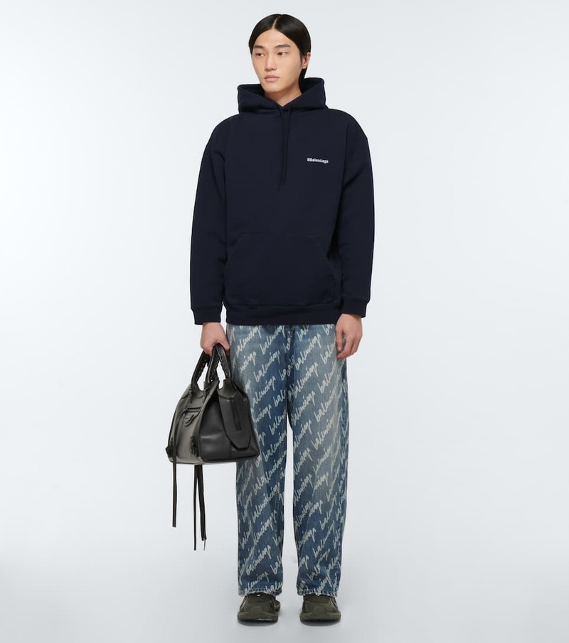 BALENCIAGA BB cotton hooded sweatshirt outlook