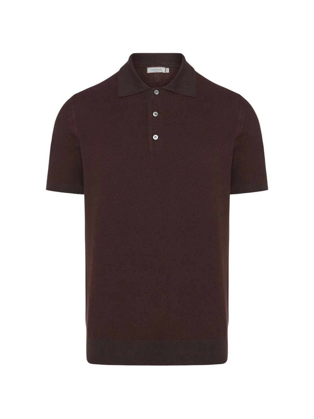 buttoned polo shirt - 1