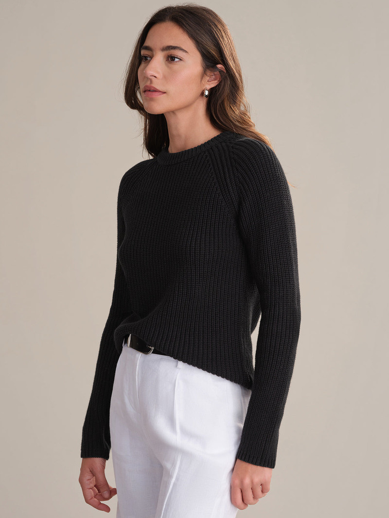 525 america Jane: Crewneck Shaker Stitch Cotton Sweater outlook