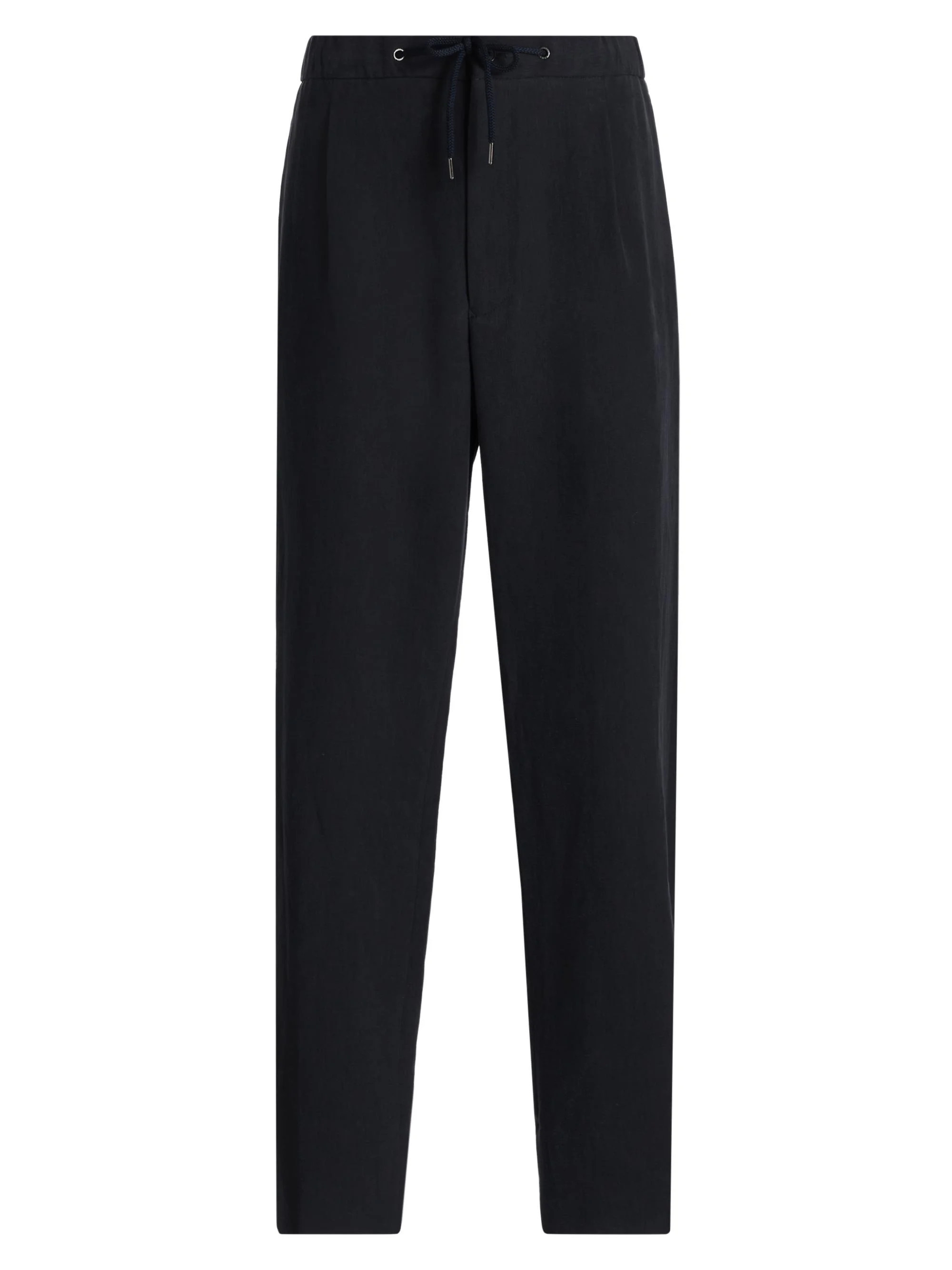 Men's Linen Drawstring Pants - Solid Dark - 1