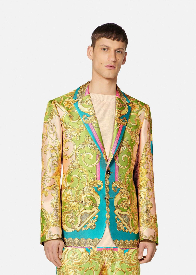 VERSACE Barocco Goddess Silk Blazer outlook