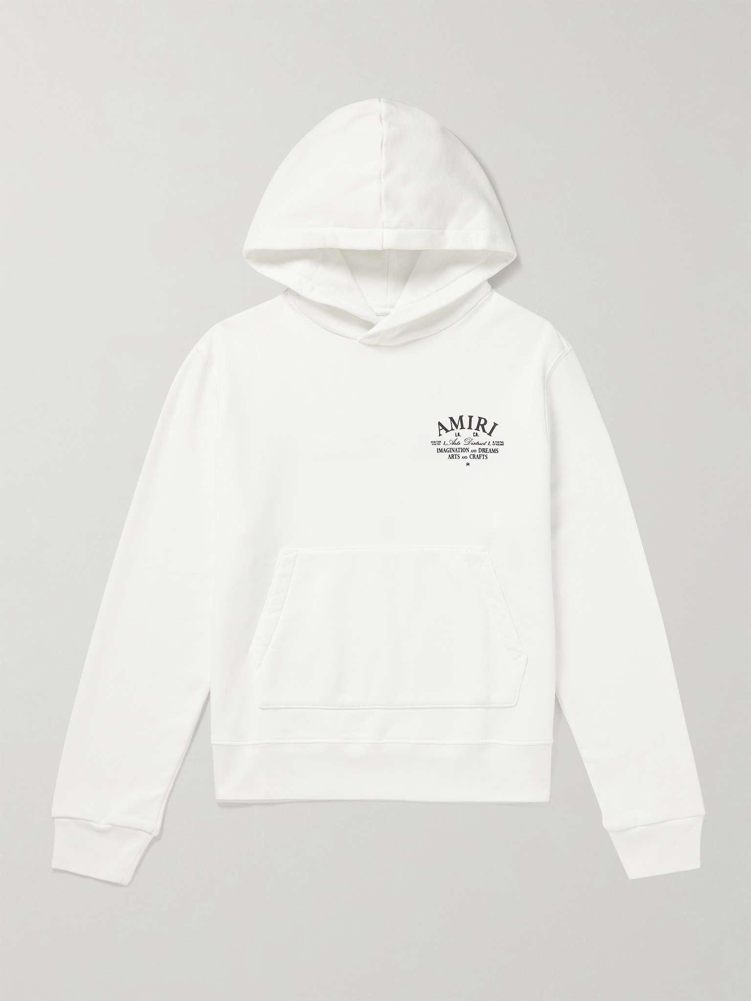 Embroidered cotton-jersey hoodie