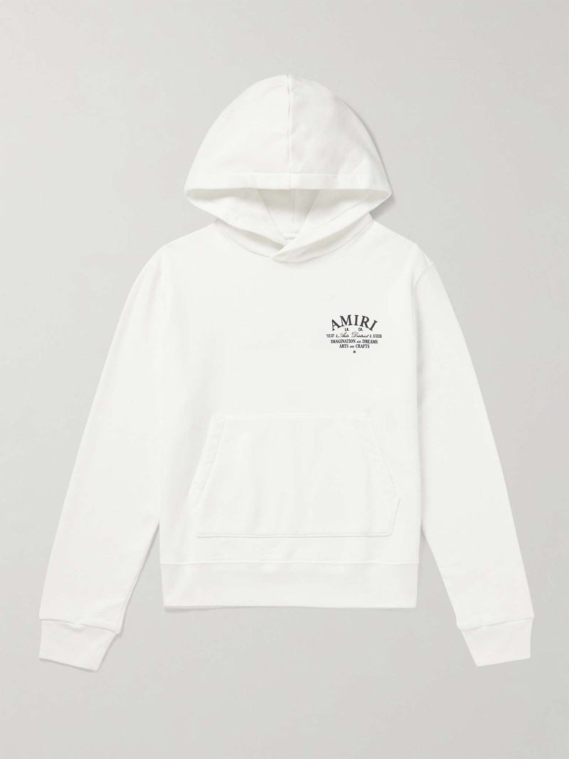Logo-Appliquéd Embroidered Cotton-Jersey Hoodie 1