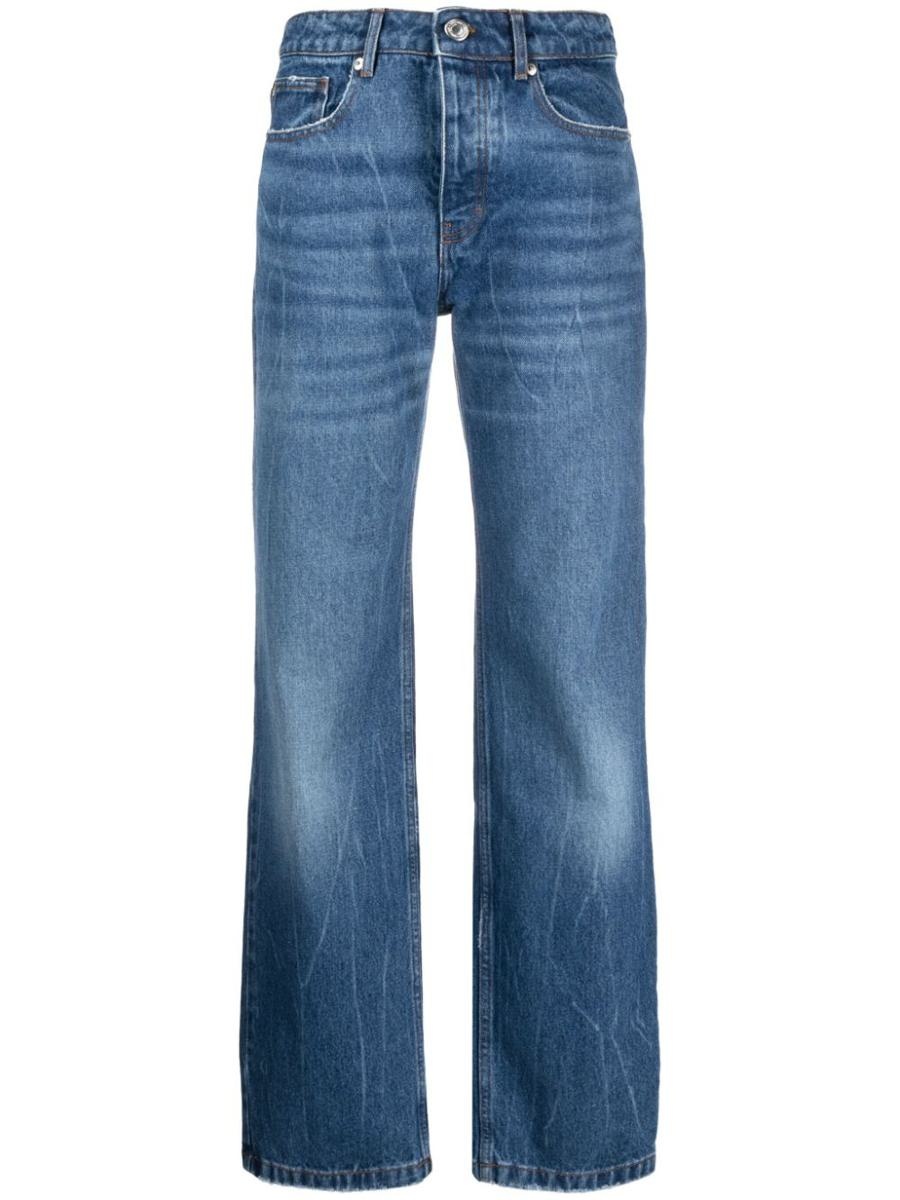 AMI PARIS STRAIGHT-FIT DENIM JEANS - 1