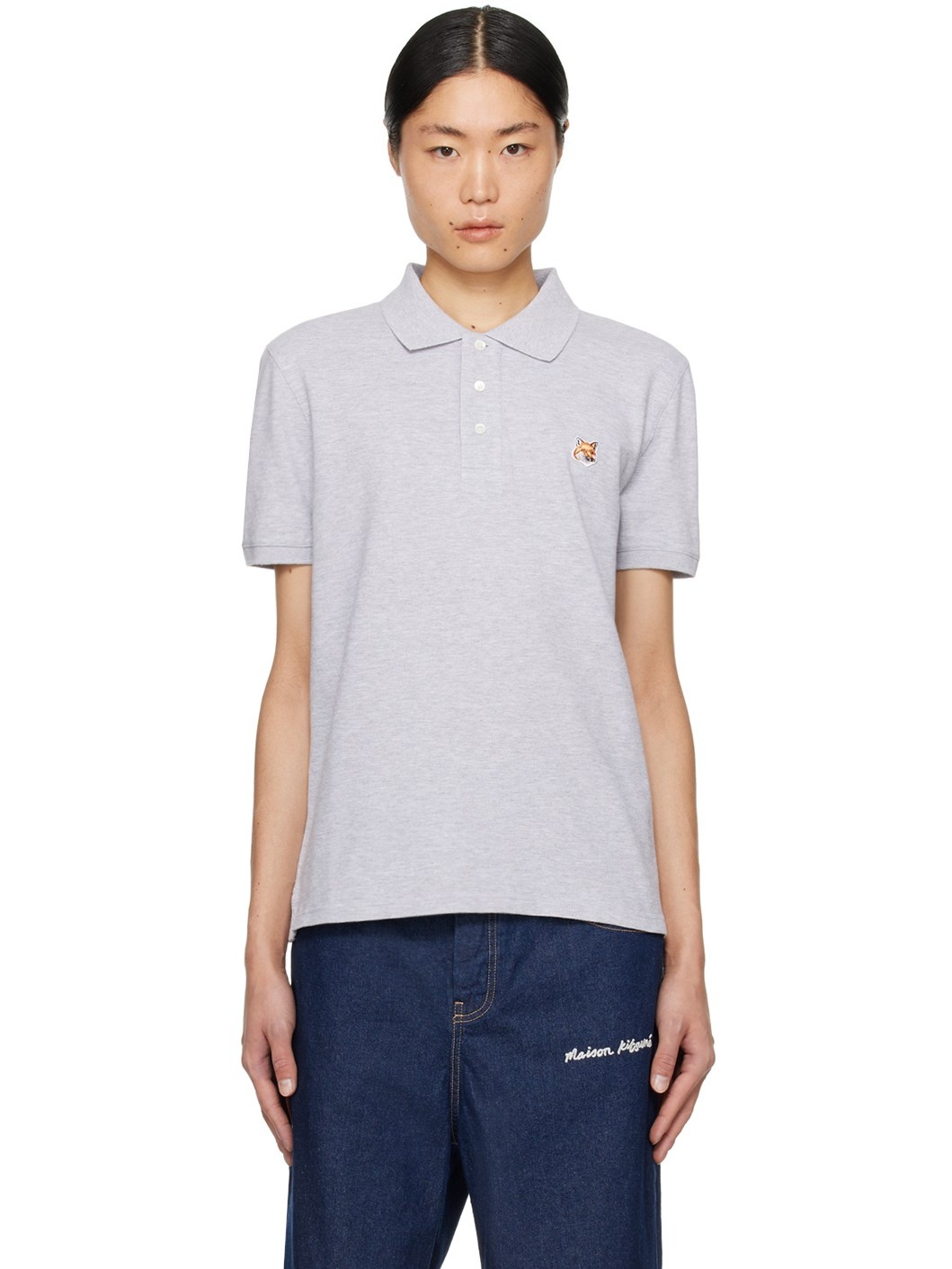 Gray Fox Head Polo - 1