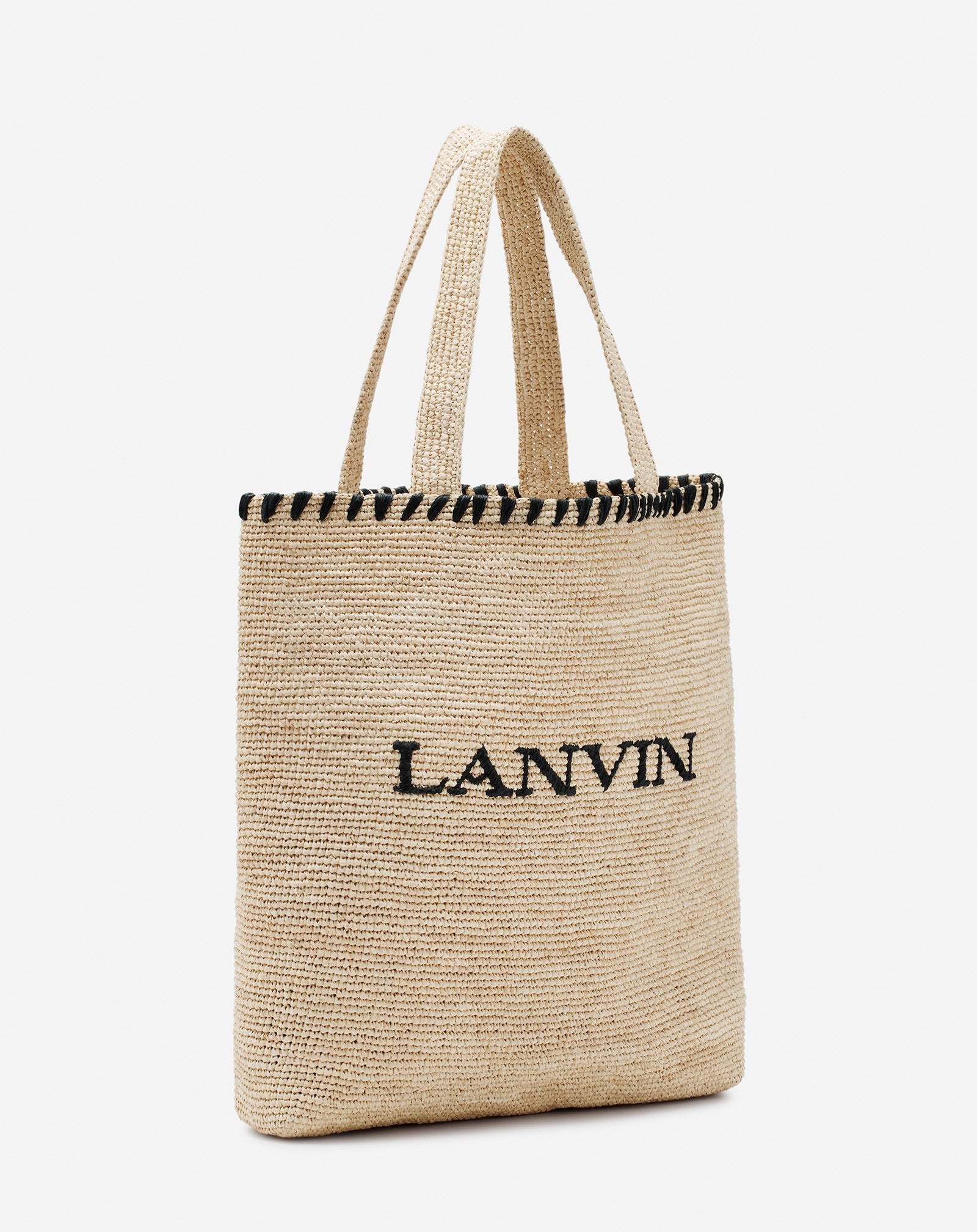 LANVIN RAFFIA TOTE BAG - 3