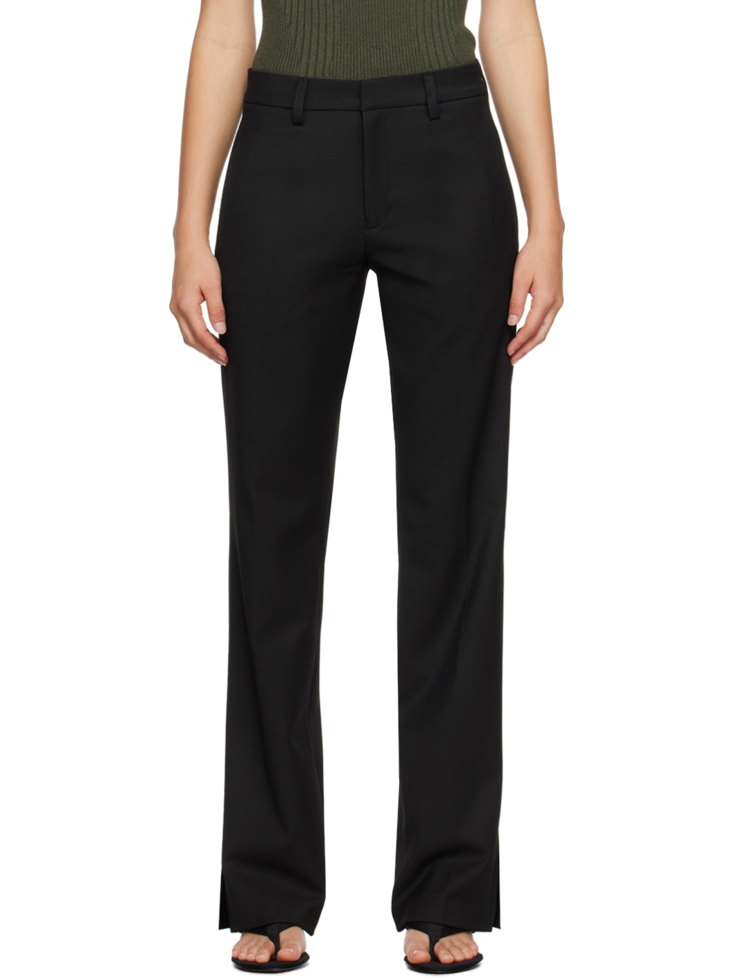 Black Oversized Trousers - 1