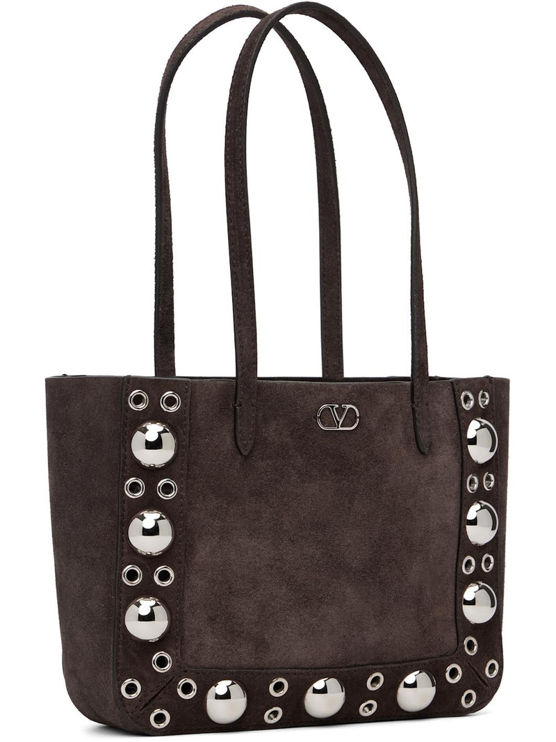 Valentino Brown Mini Nellcôte Tote outlook