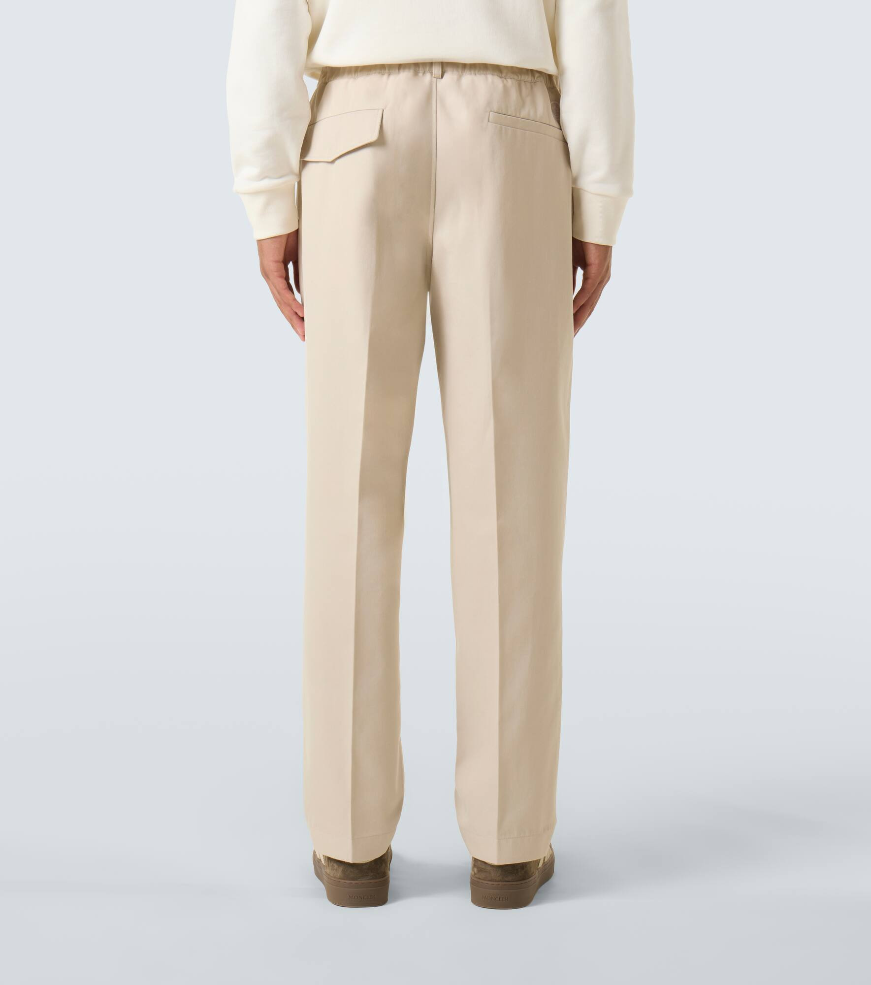 Pleated gabardine chinos - 4