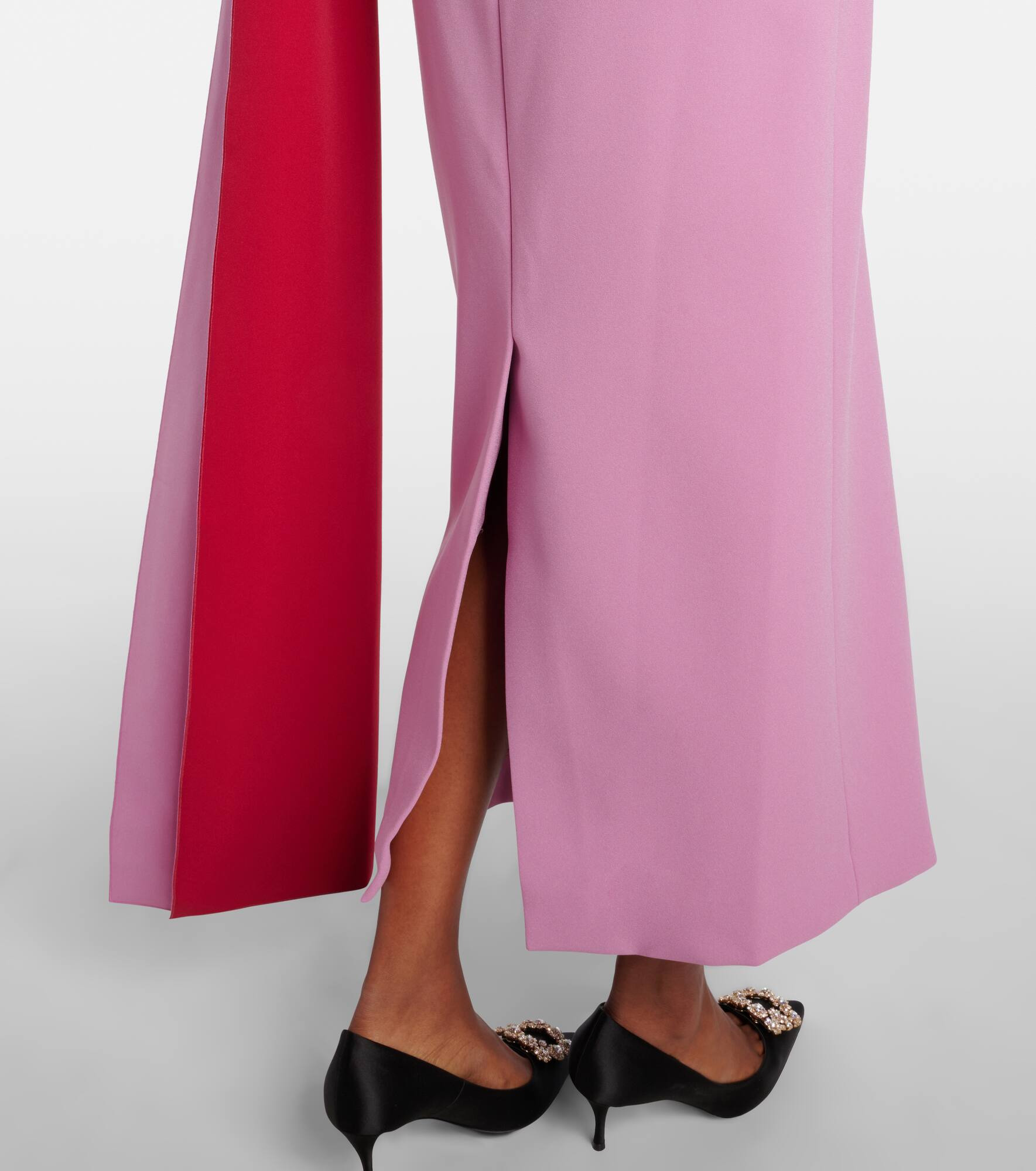 Maite caped draped midi dress - 5