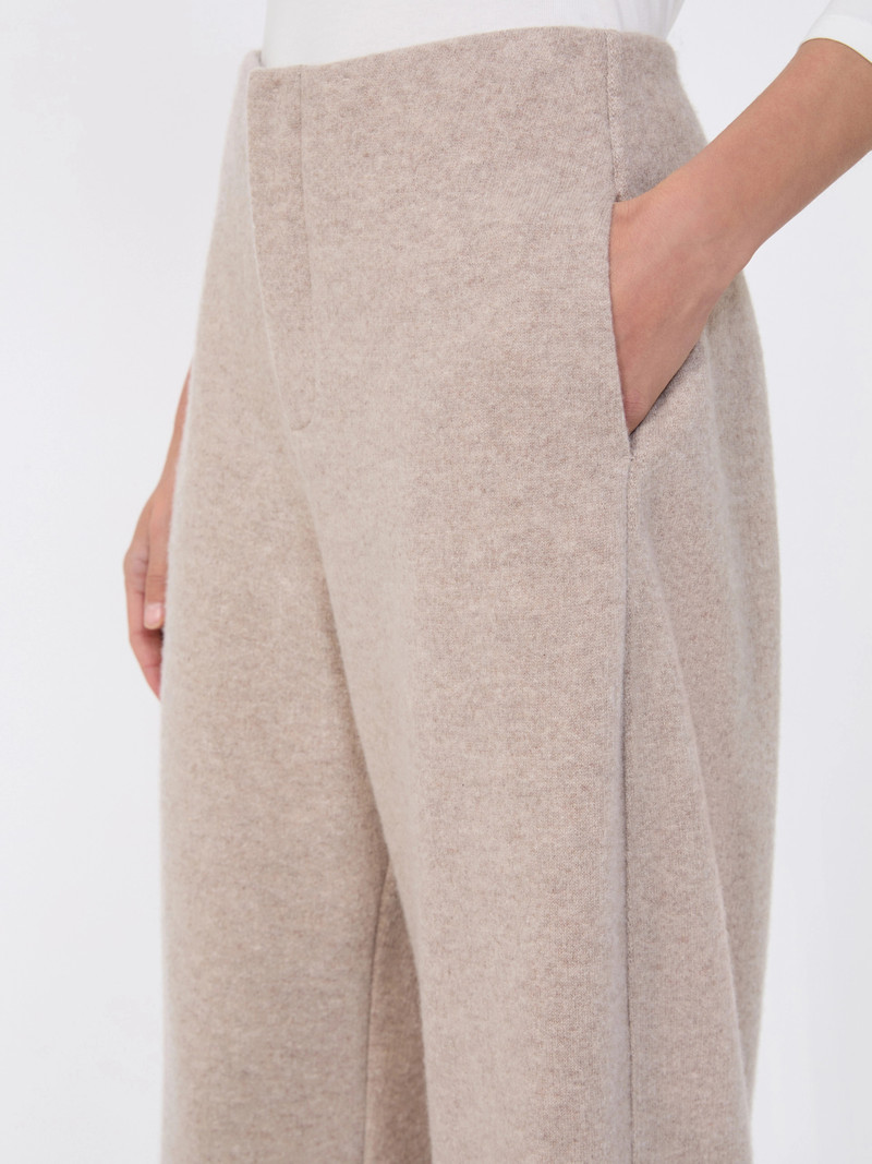 LAUDE Cashmere and wool fleece trousers - BEIGE 5