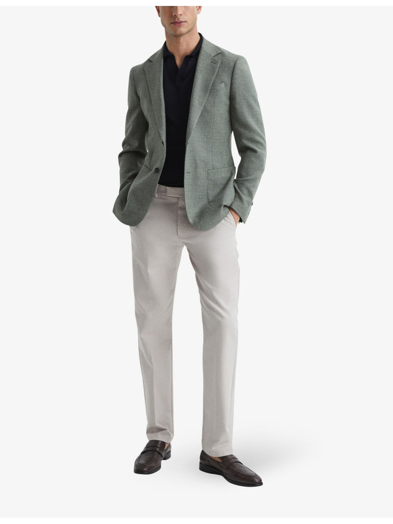 REISS Eastbury slim-fit mid-rise stretch-cotton chinos outlook