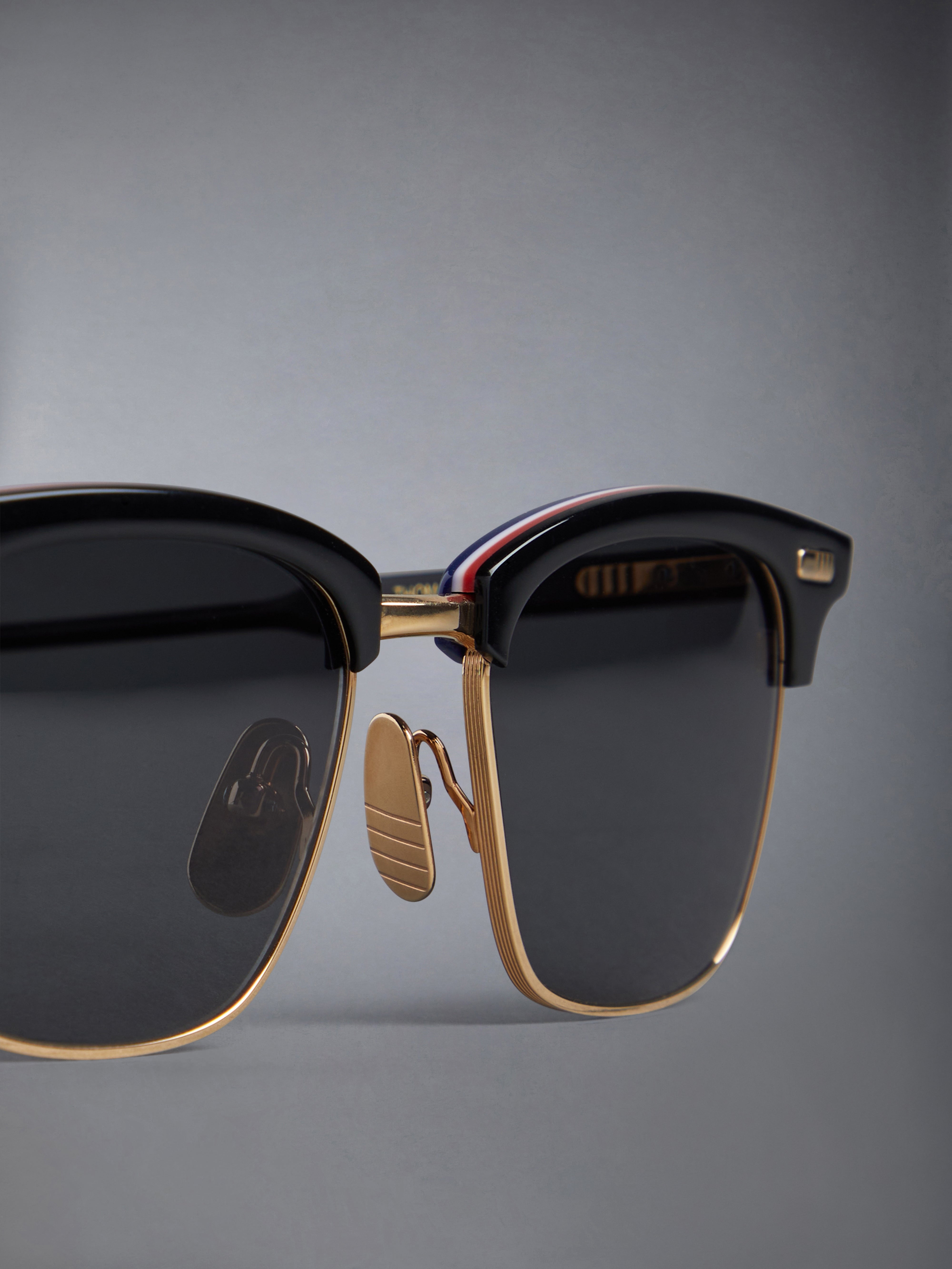 ACETATE AND TITANIUM RECTANGULAR SUNGLASSES - 5