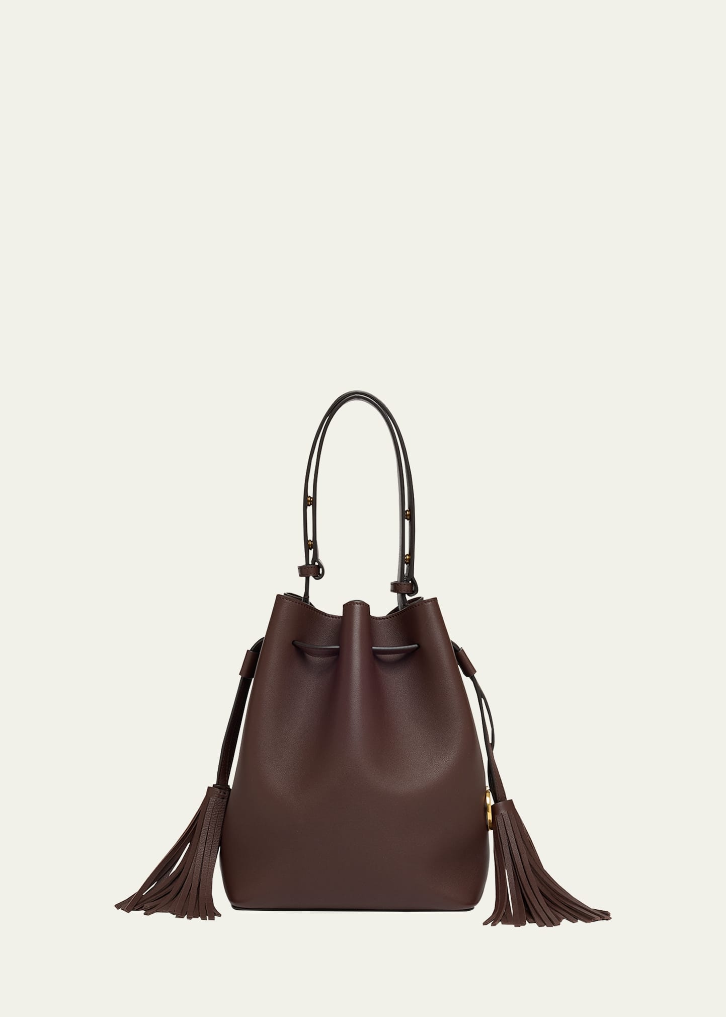 So Seau Tassel Leather Bucket Bag - 1
