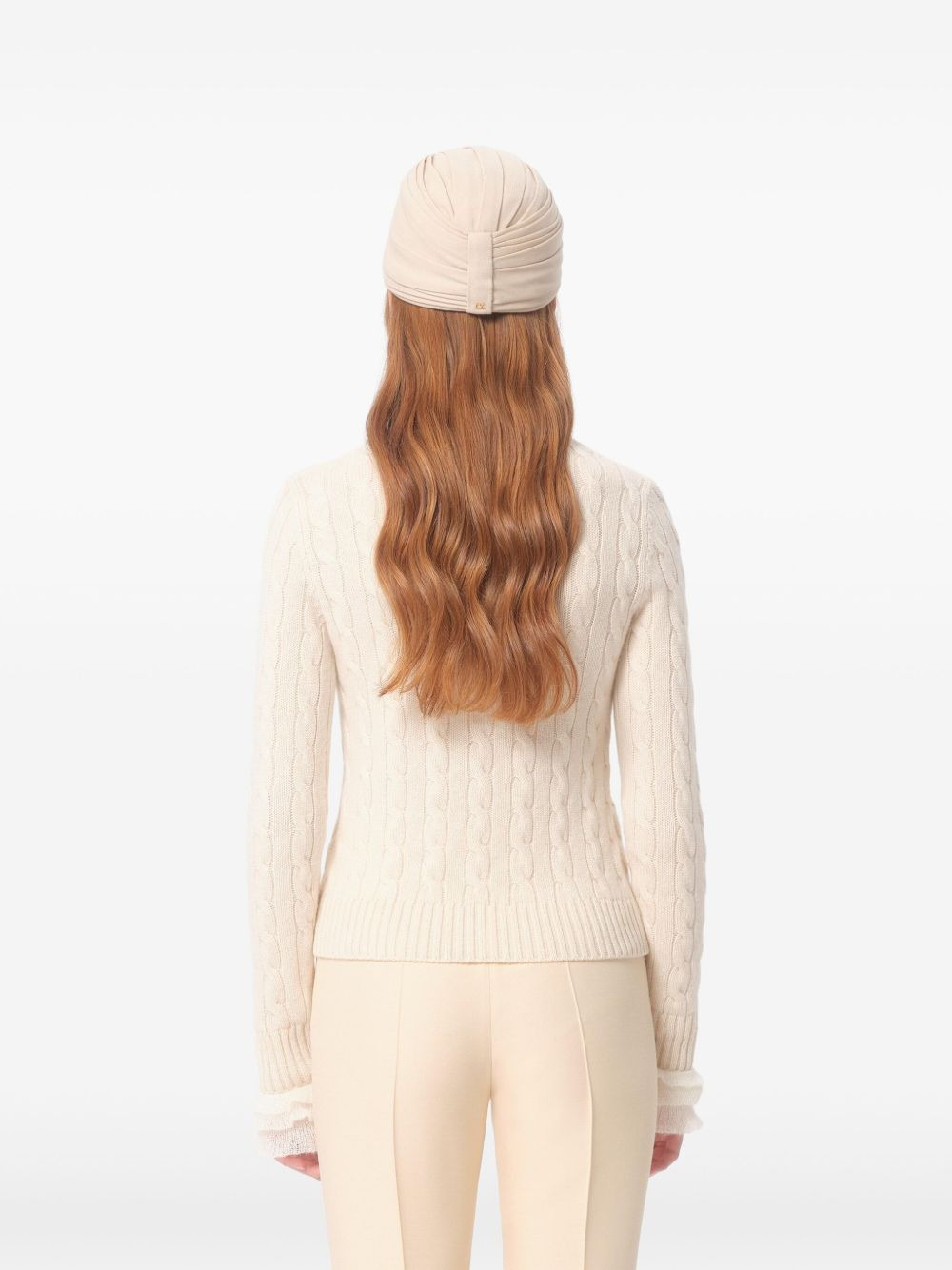 ruffled cuff-detailing jumper - 4