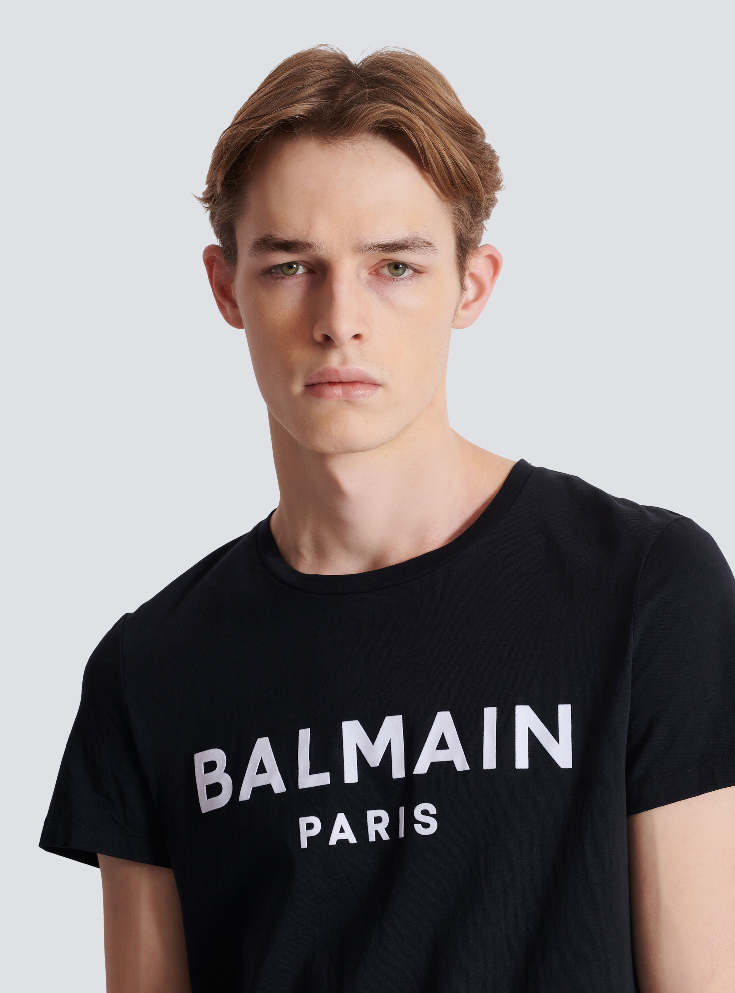 T-shirt with Balmain Paris print - 7