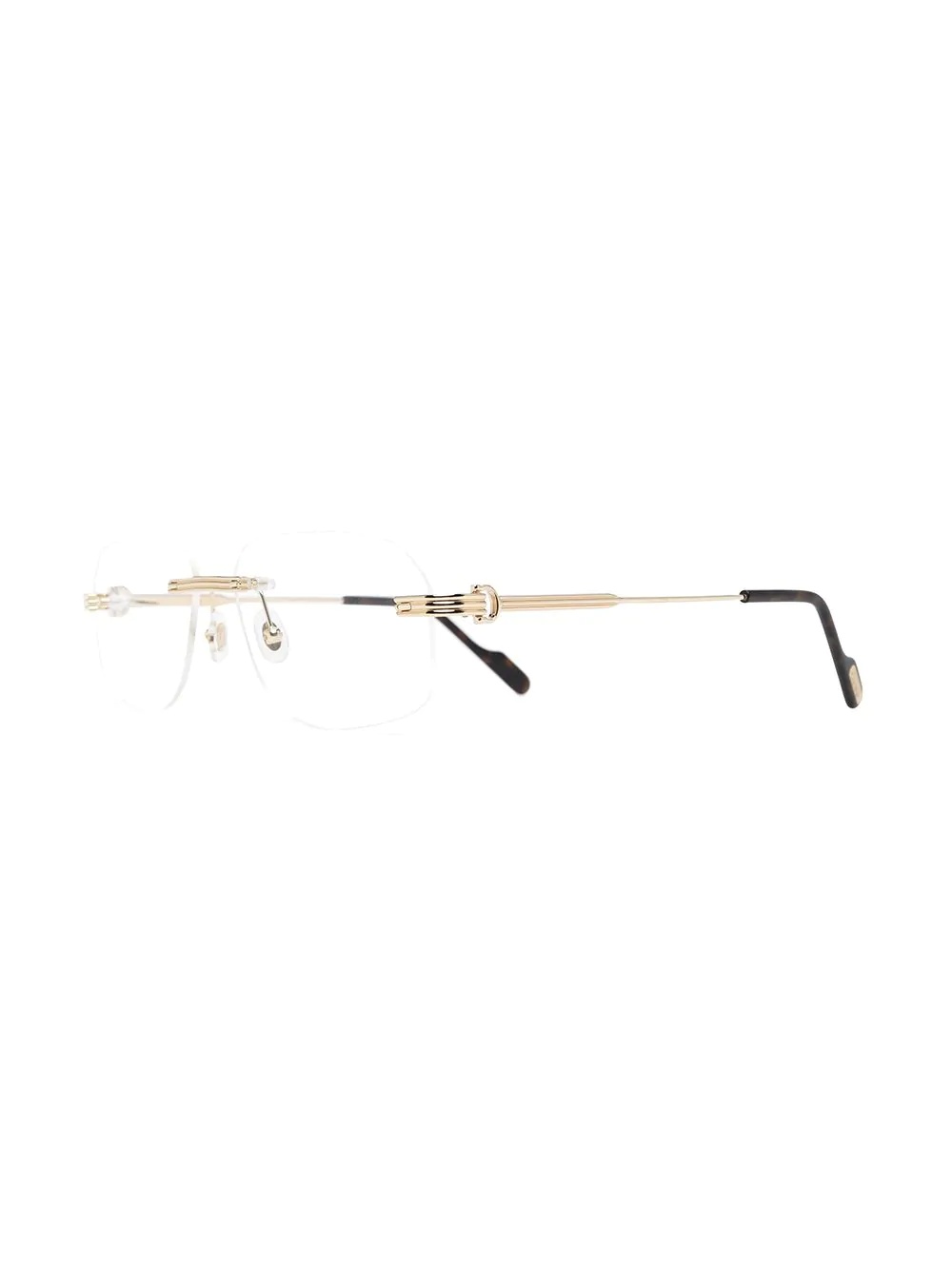 aviator rimless glasses - 2