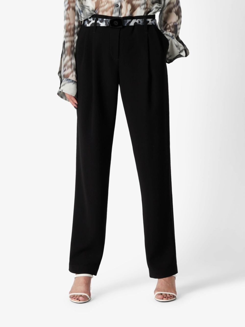 tailored straight-leg trousers - 3
