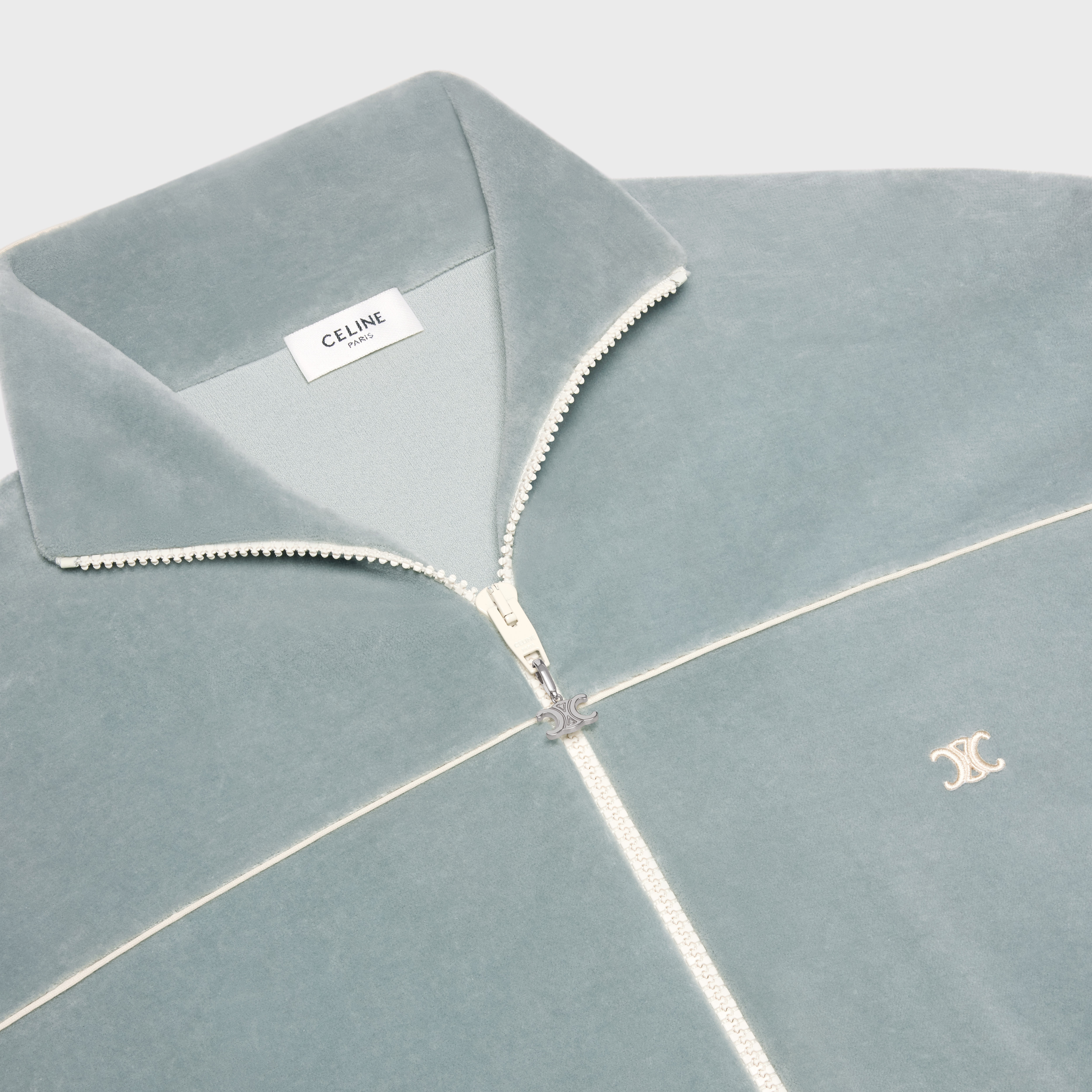 TRIOMPHE TRACKSUIT JACKET IN VELVET JERSEY - 3
