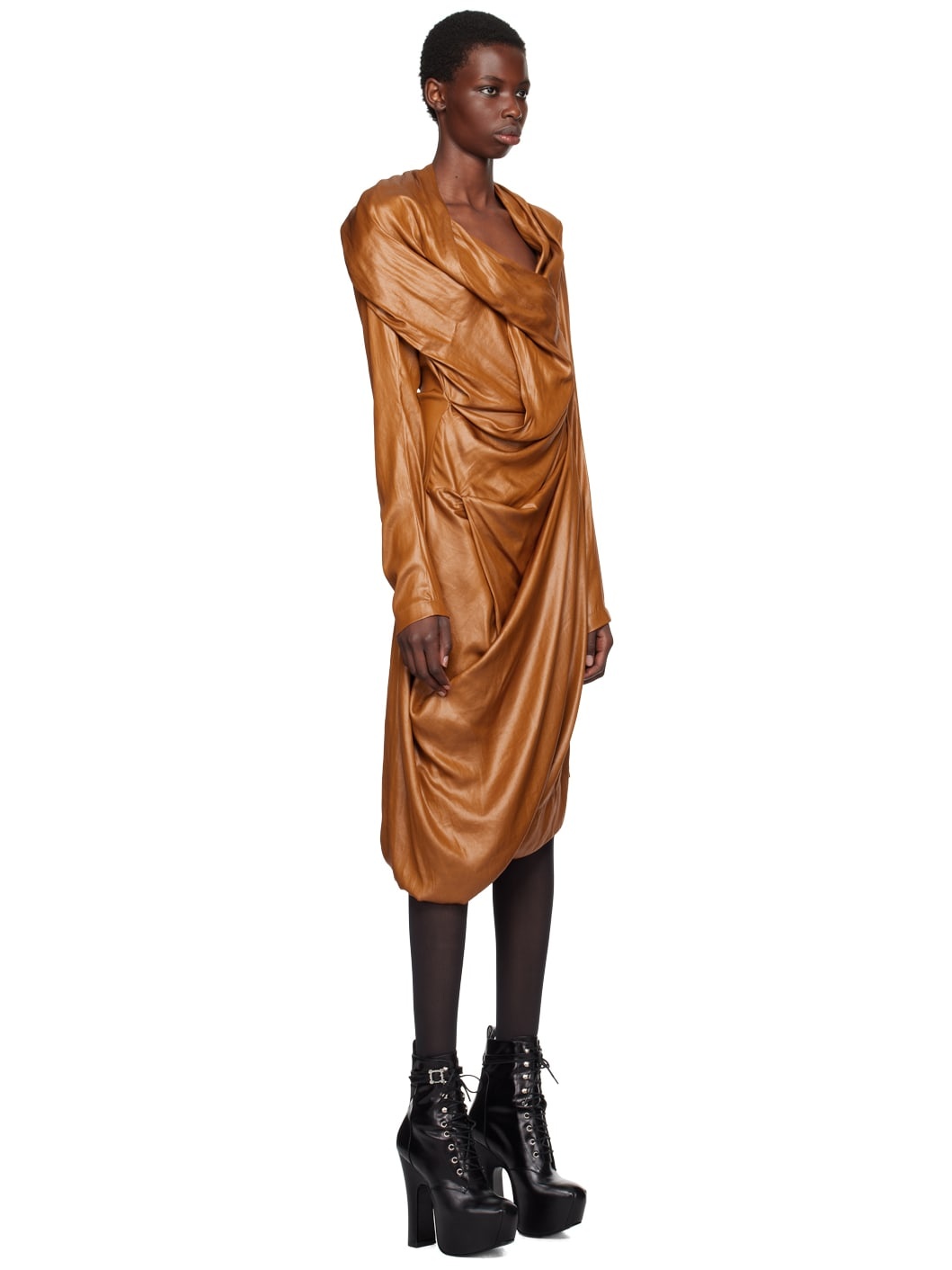 Beige Galatea Midi Dress - 2
