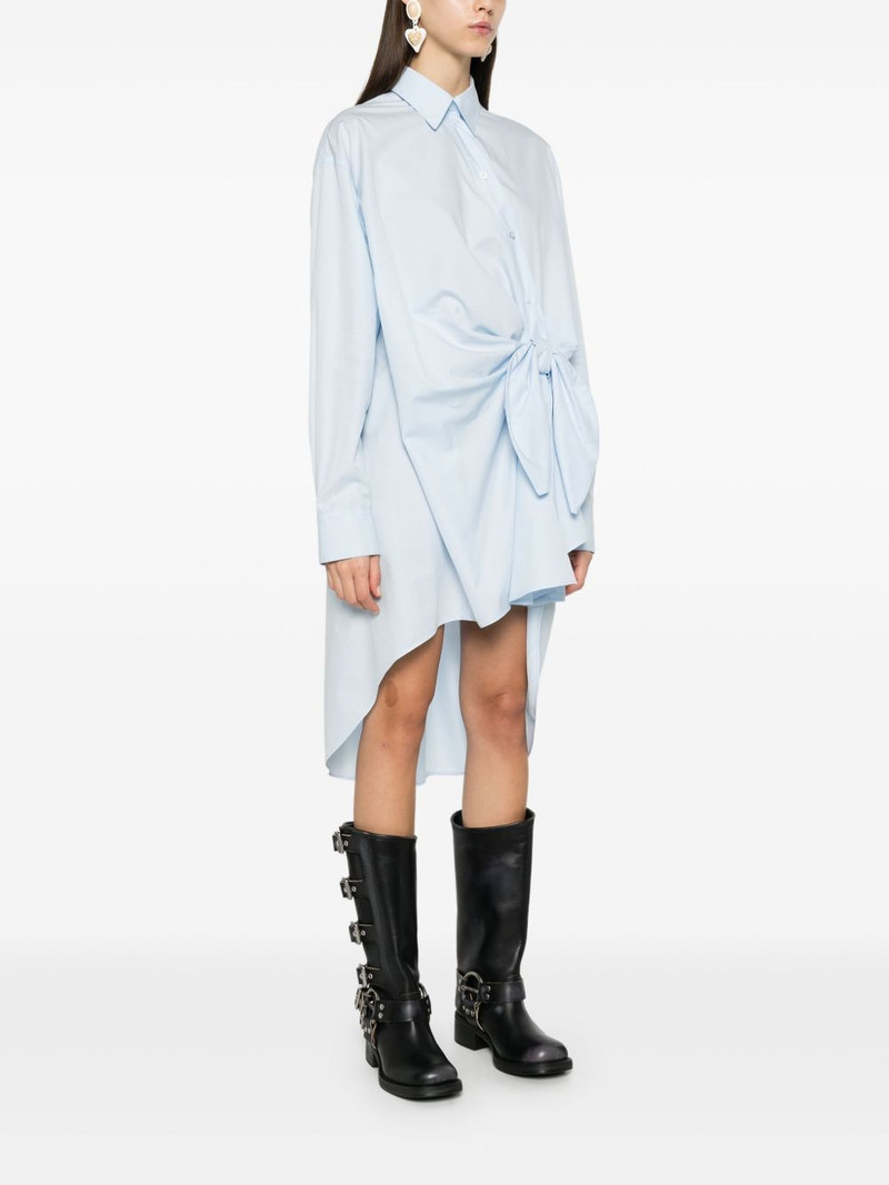 knotted mini shirt dress 3