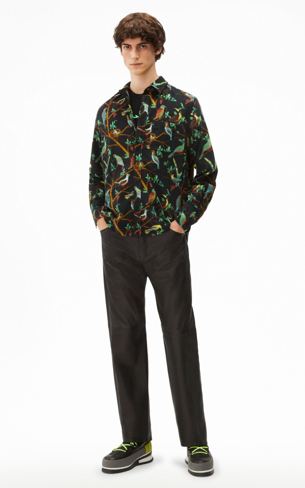 'Tapestry of birds' casual shirt - 3