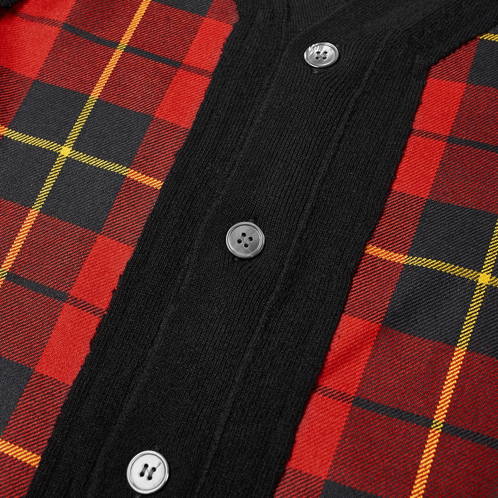 Comme des Garcons SHIRT Tartan Panel Cardigan - 3