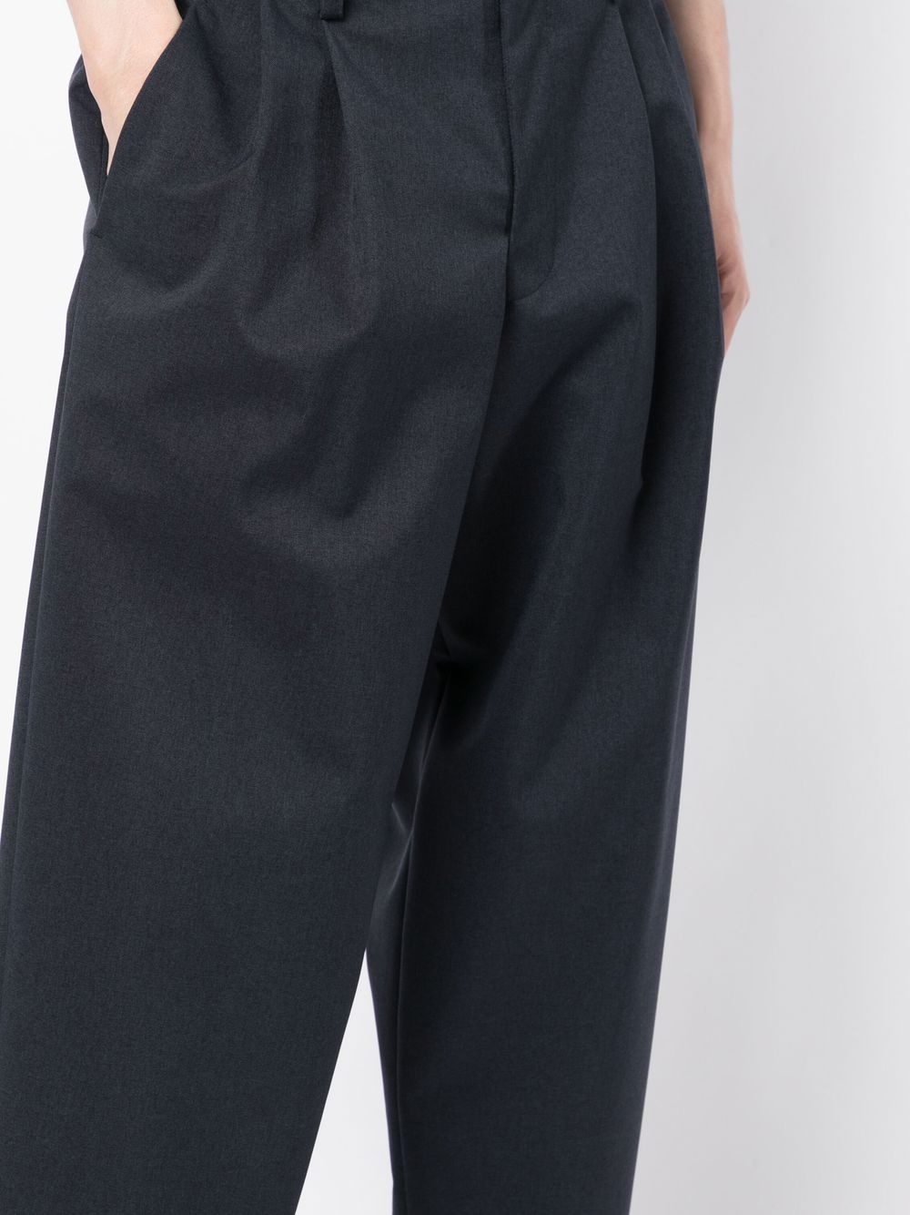 tapered cropped trousers - 5