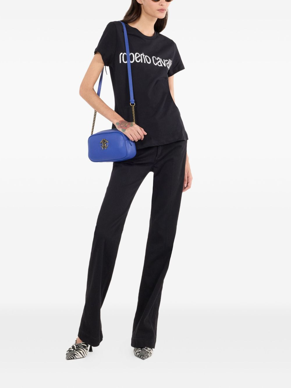 monogram snake jeans - 2