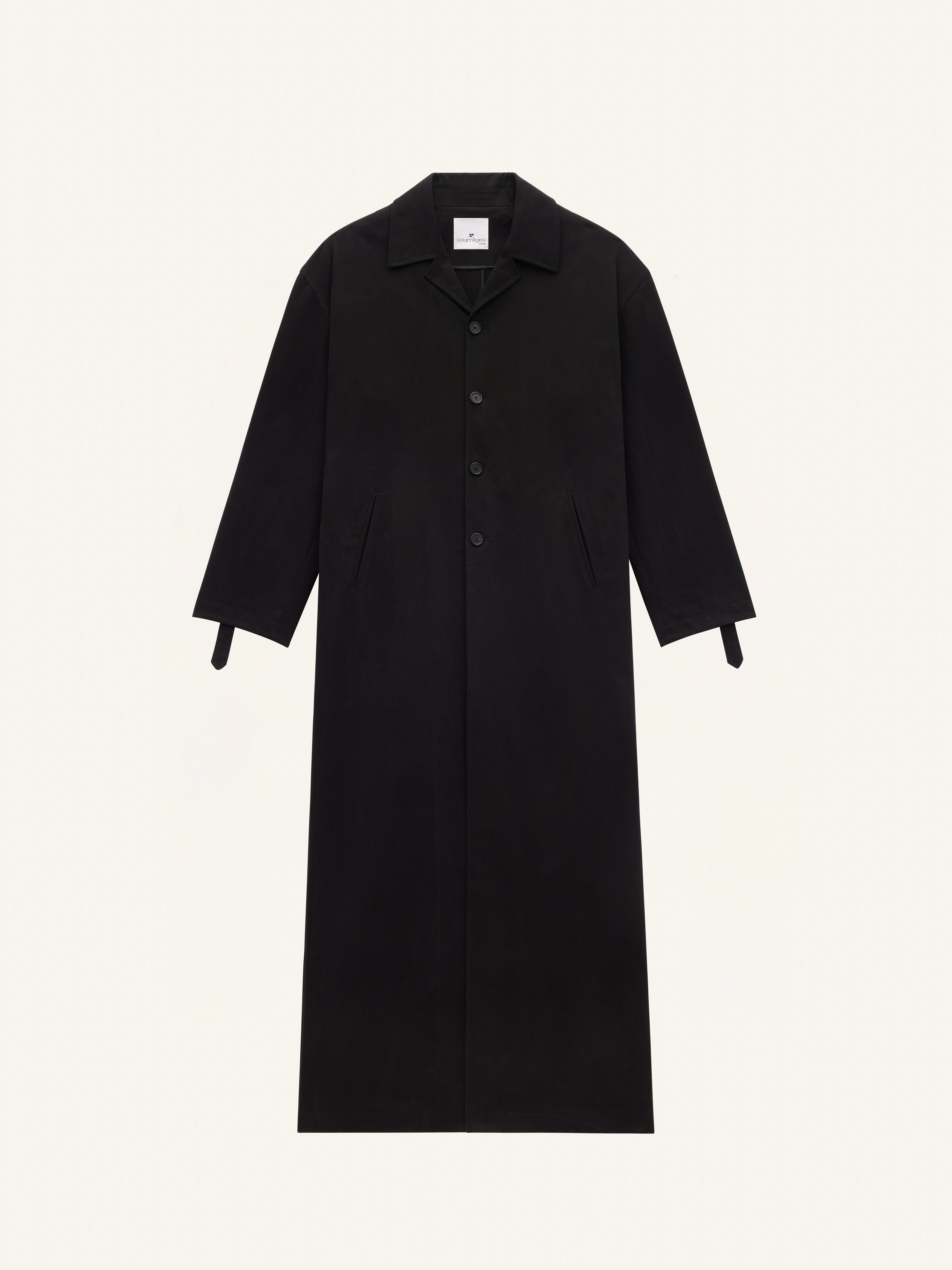 COCOON COTTON LONG CAR COAT - 1