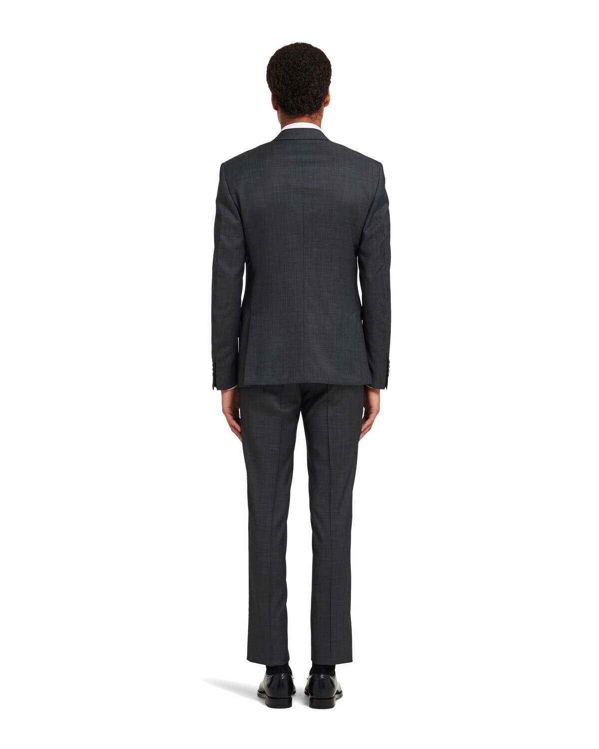 Single-breasted wool suit - 4