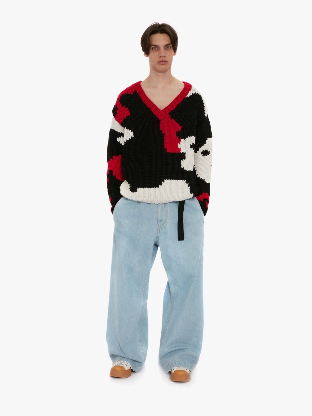 1 MONCLER X JW ANDERSON V-NECK JUMPER - 2
