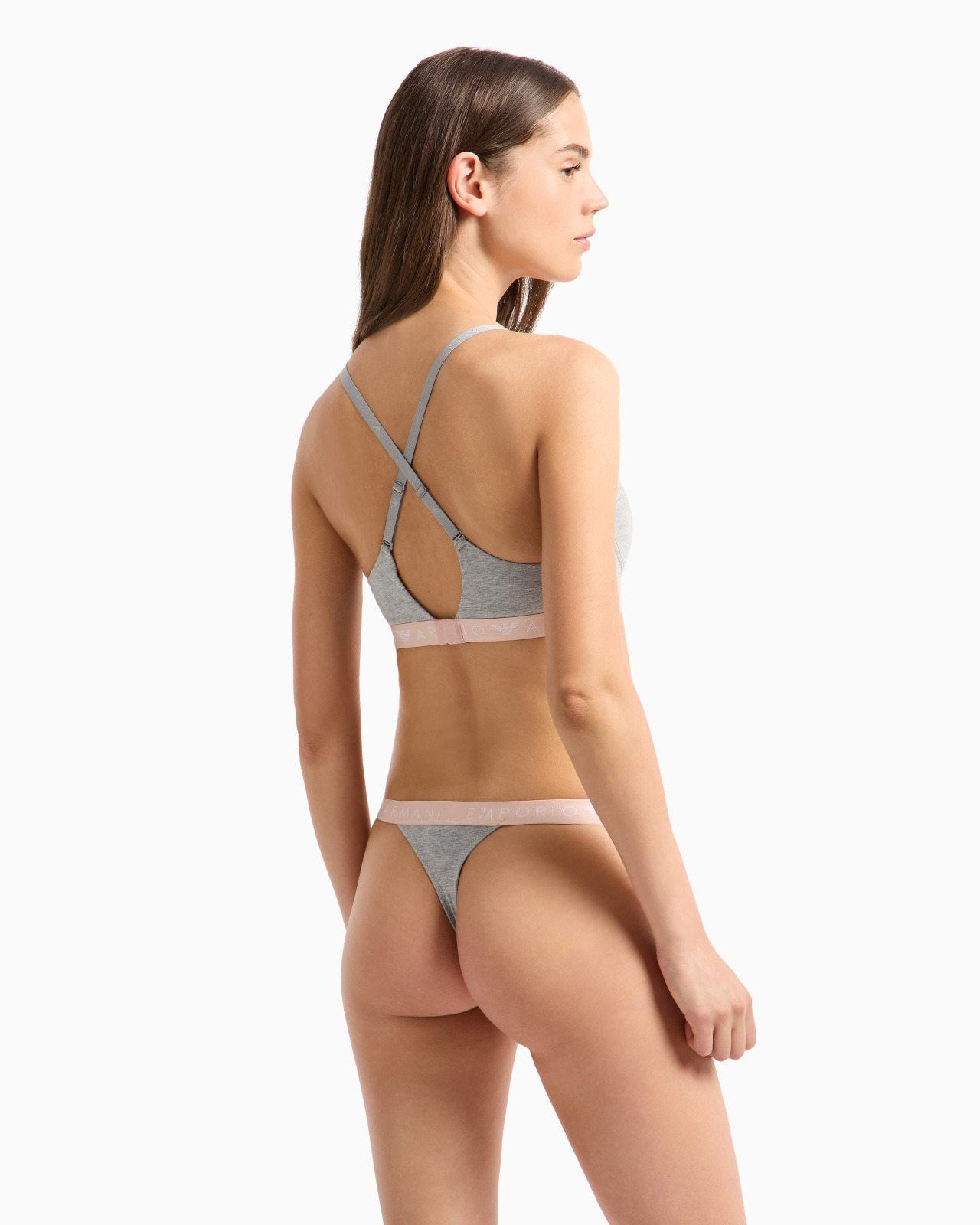 Two-pack of ASV Iconic organic-cotton thongs with logo waistband - 3
