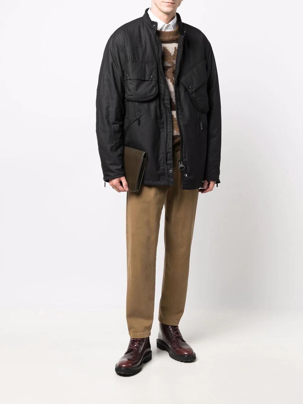multi-pocket zip-up jacket - 2