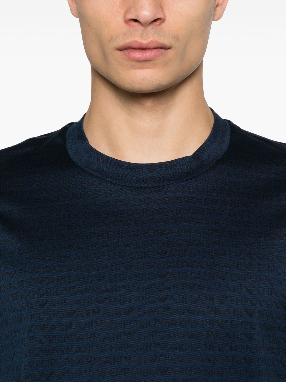 logo-jacquard T-shirt - 4