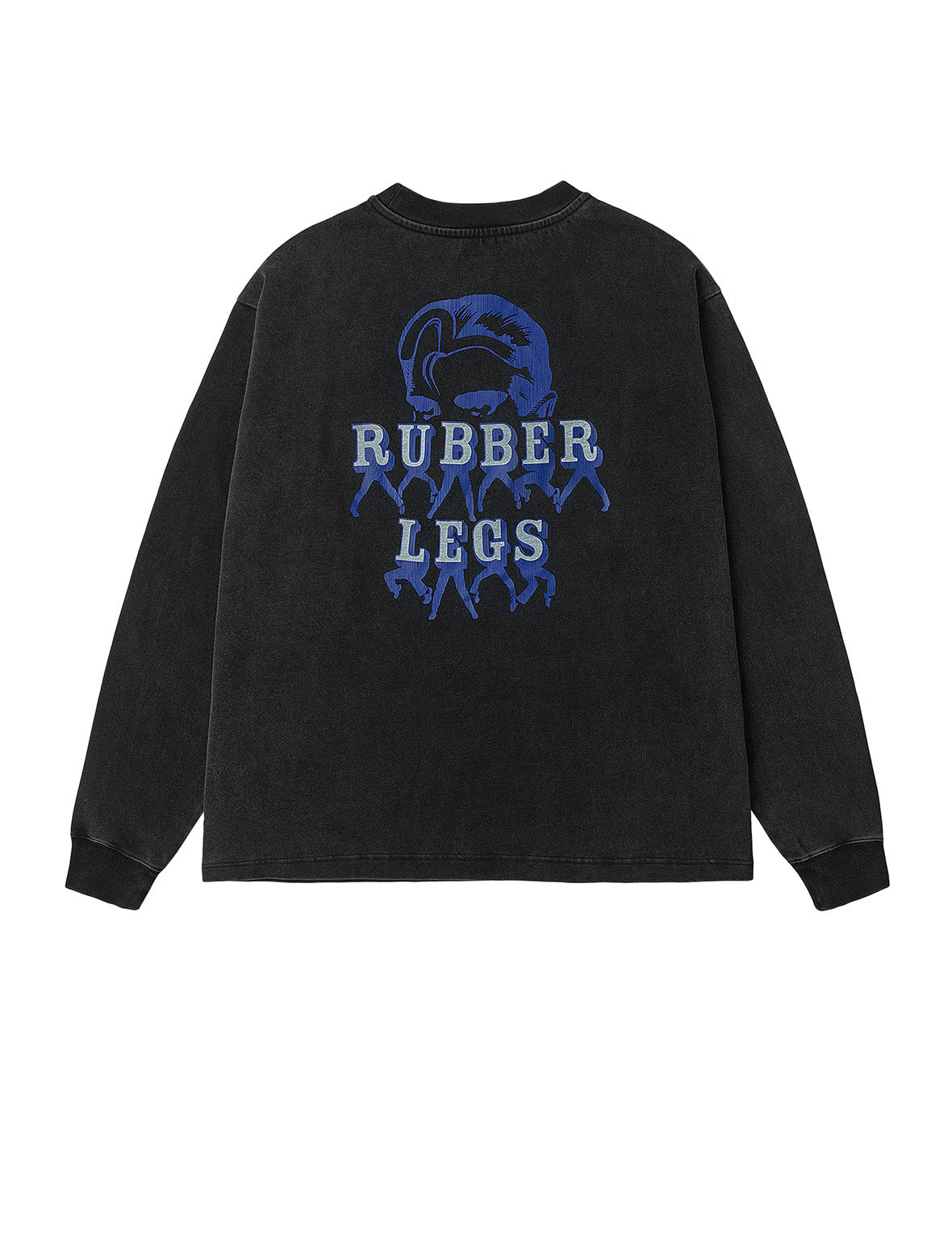 Seagull and Rubber Legs Print Relax Fit Long-sleeve T-shirt - 11