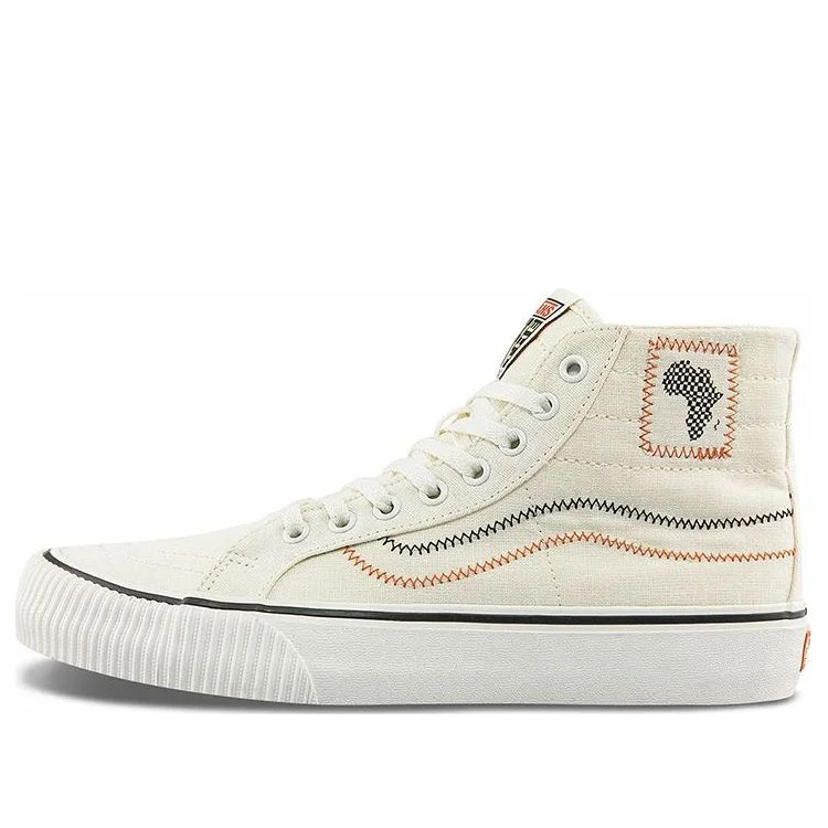 JUJU Surf Club x Vans SK8-HI 'White Orange Black' VN0A4BX6YQ1 - 1