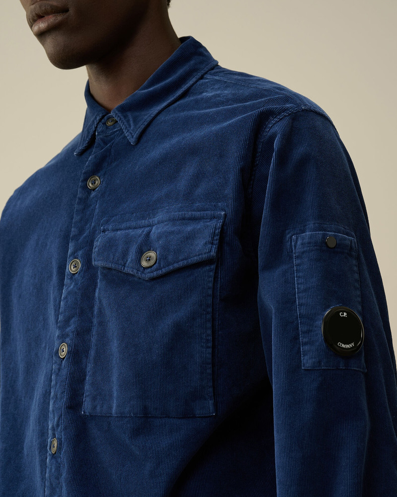 Corduroy Lens Buttoned Shirt 5