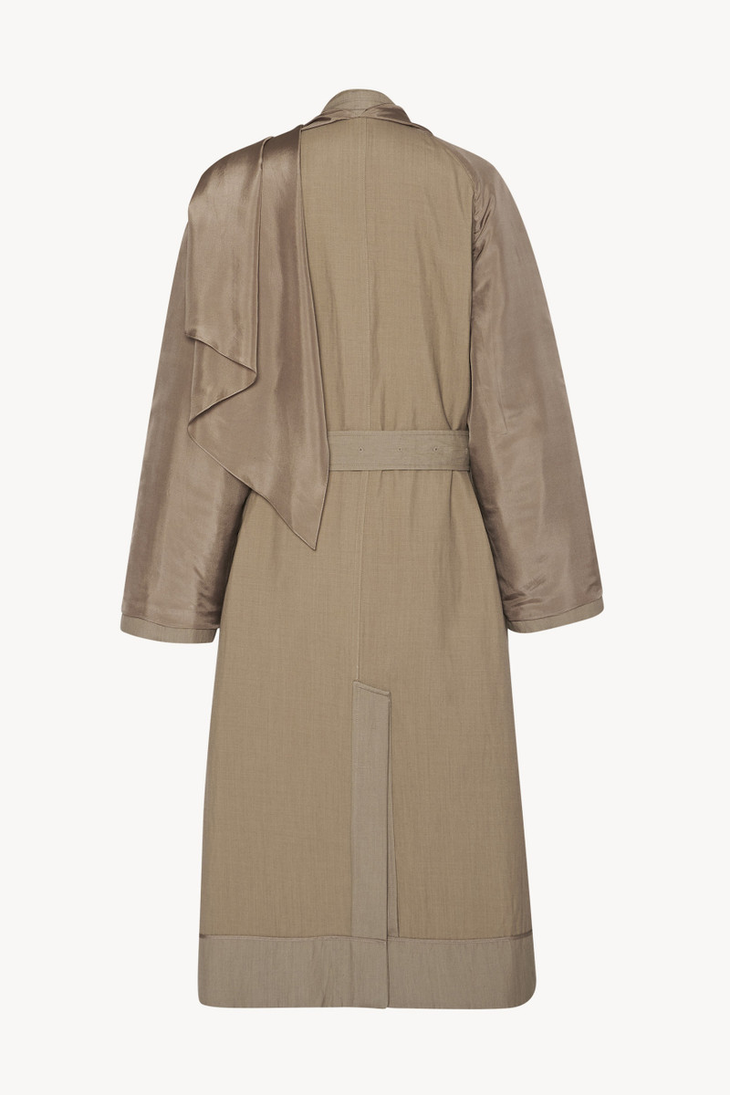 The Row Evia Coat in Silk outlook