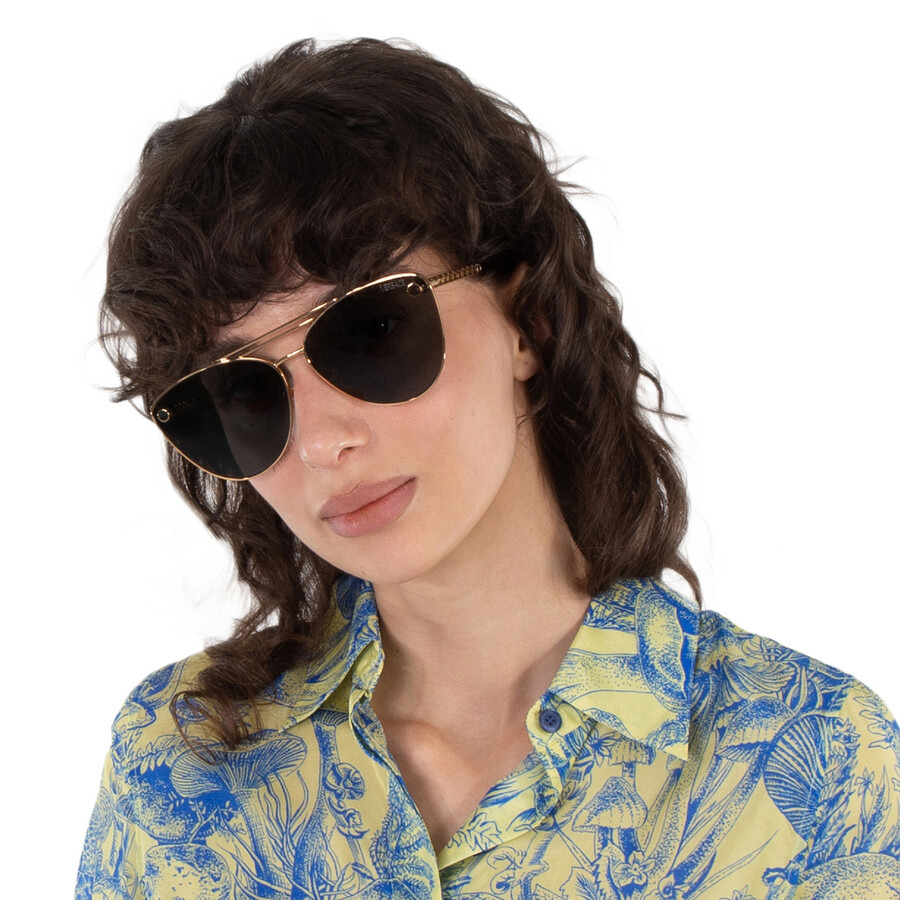 Versace Dark Grey Cat Eye Ladies Sunglasses VE2267 100287 64 - 2