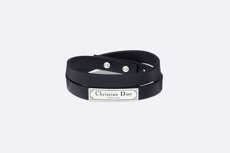 Christian Dior Couture Leather Double Bracelet 1