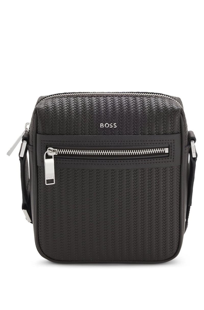 BOSS REPORTER BAG WITH EMBOSSED PATTERN outlook