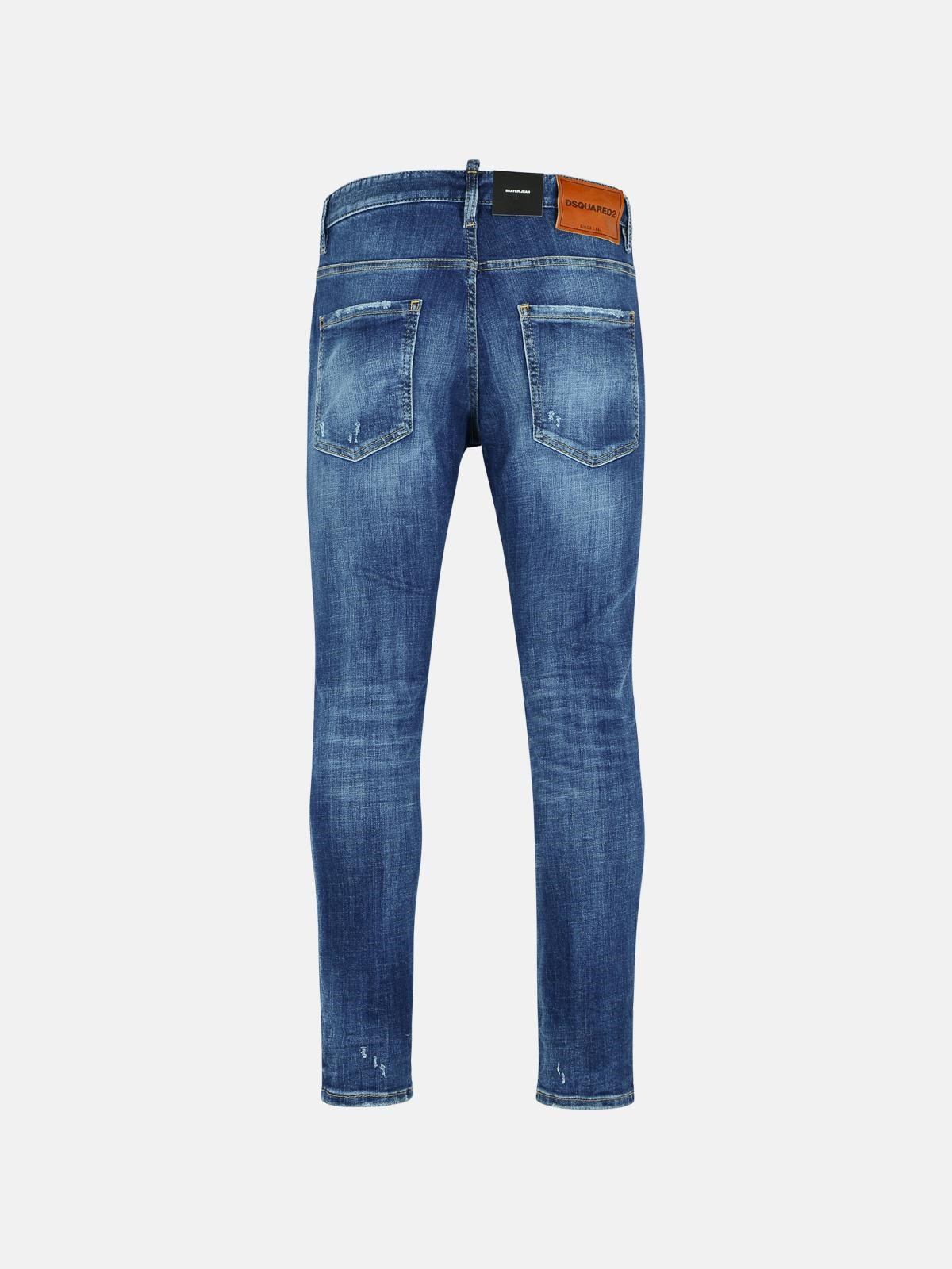 'SKATER' BLUE COTTON JEANS - 3