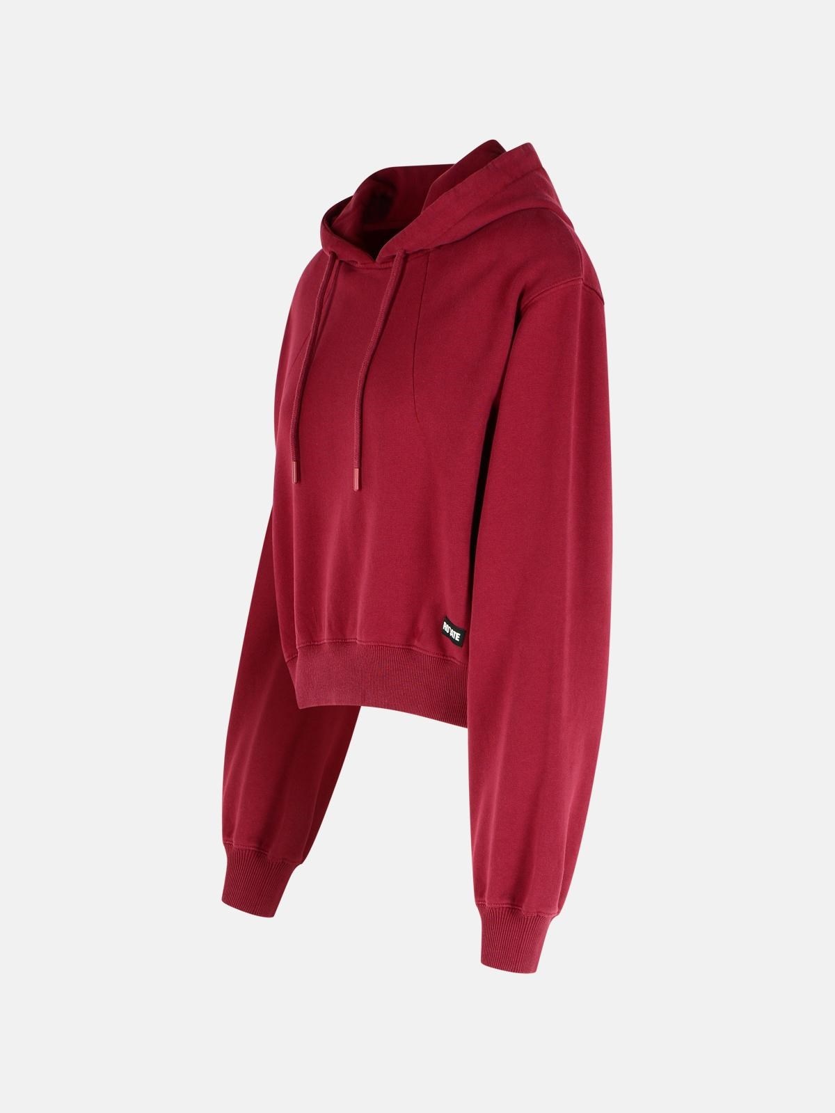 BURGUNDY COTTON SWEATSHIRT - 2