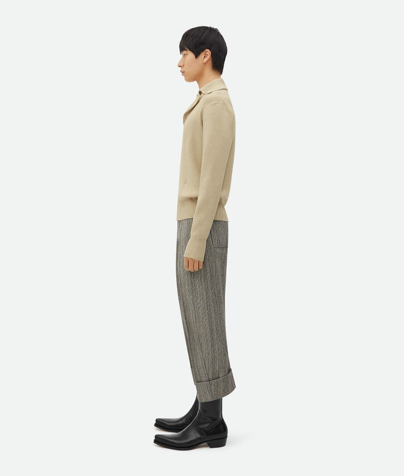 Bottega Veneta Linen "Bv" Embroidery Jumper outlook
