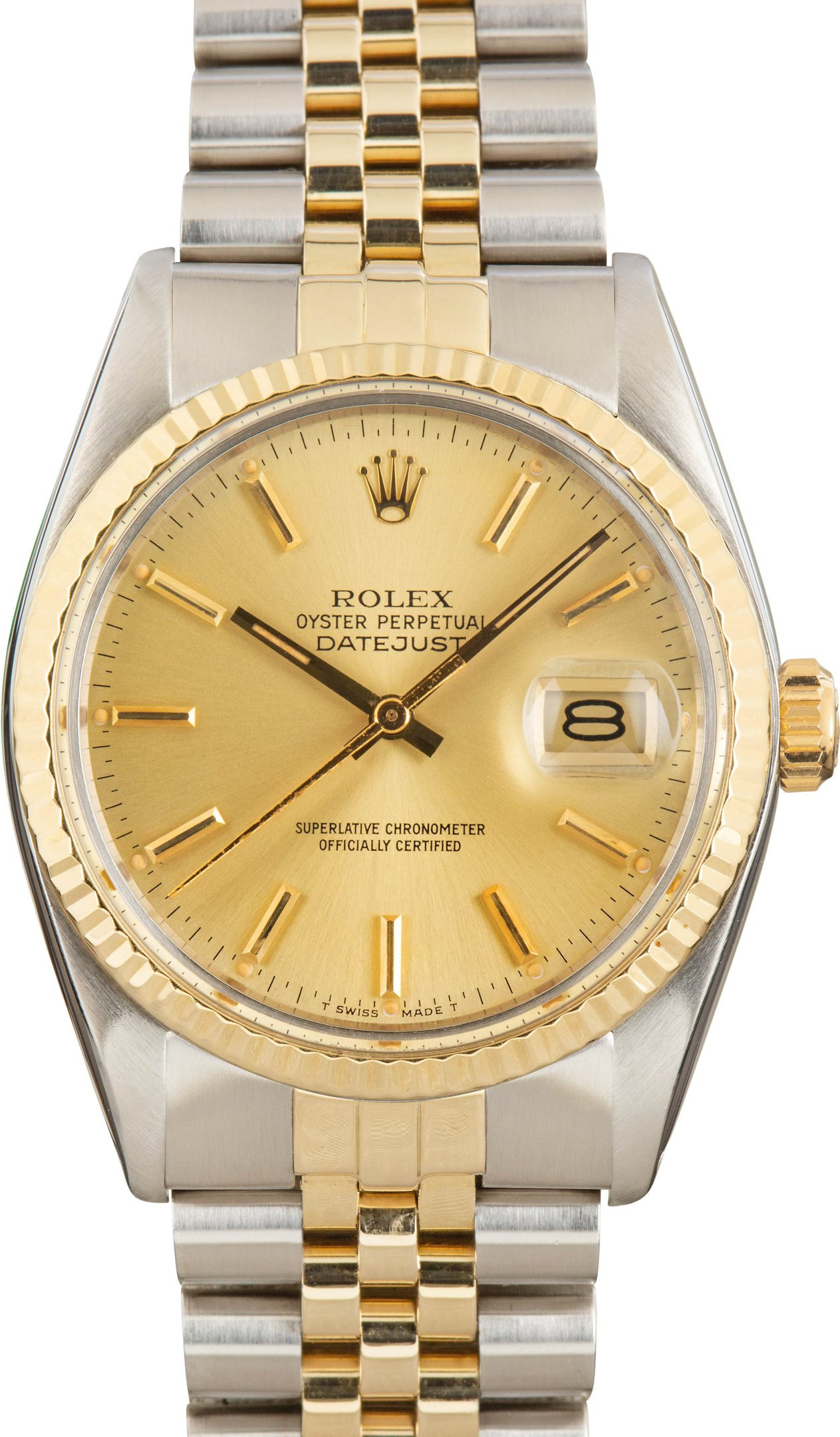 Pre-owned Rolex Datejust 36 16013 Champagne Dial - 1