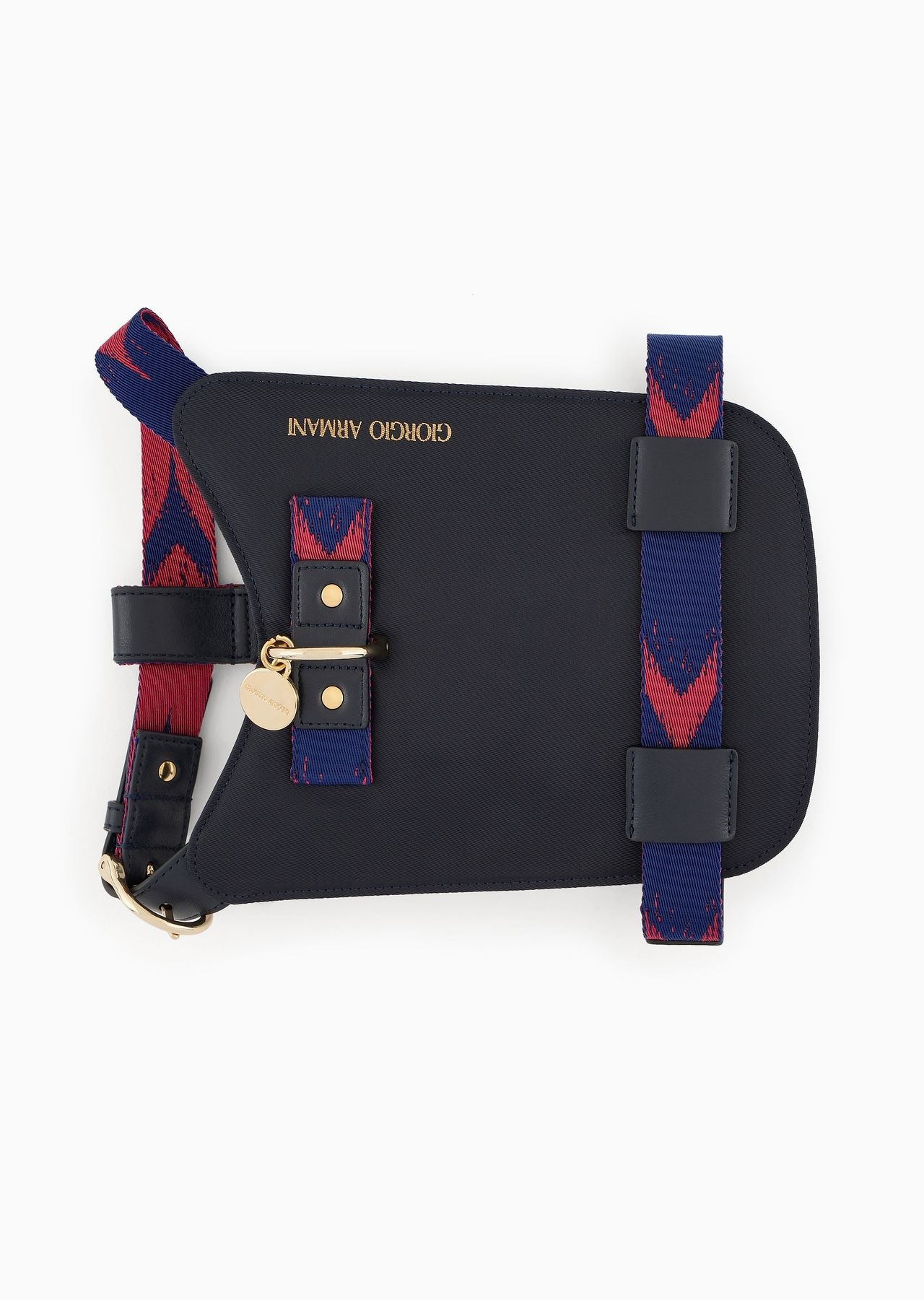 Poldo x Giorgio Armani harness in Ikat jacquard and leather - 3