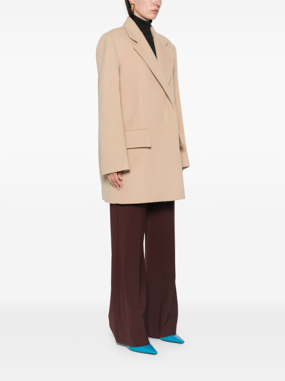 Jil Sander Women Short Double Breasted Tailor Made Crombie - 7